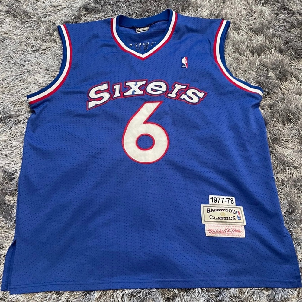 MITCHELL & Ness Hardwood classics 1977-78 Sixers Erving #6